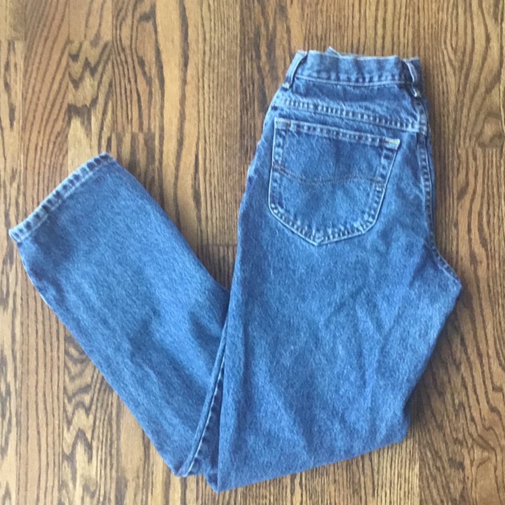 Vintage lee dark wash denim dad jeans